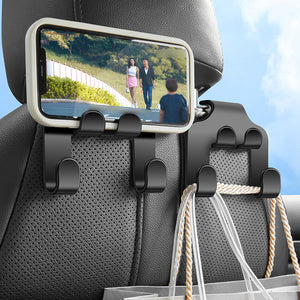 Crochet de support de téléphone portable multifonctionnel de voiture