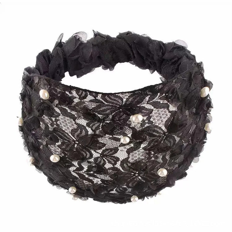 Bandeau élastique Bandana Tricoté En Perles Pour Femmes