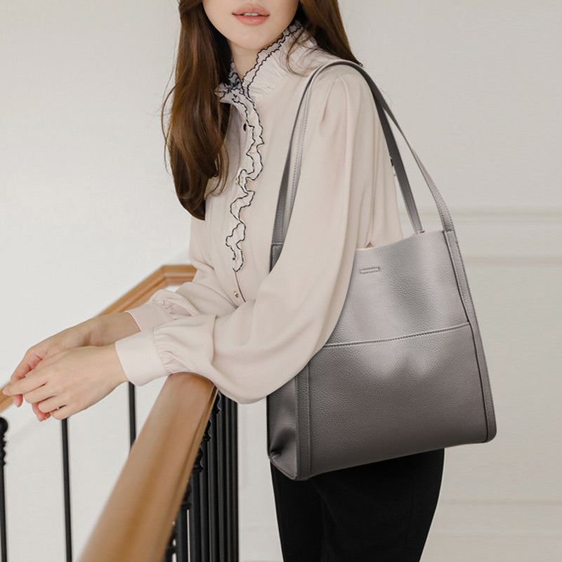 Sac à bandoulière simple de couleur unie