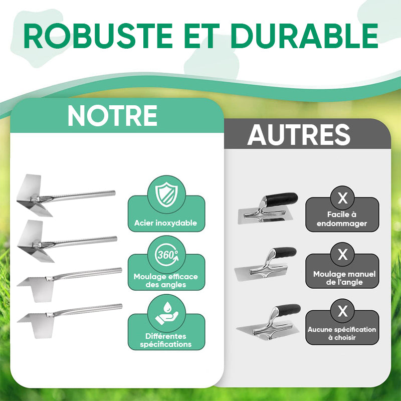 Grattoir mural en acier inoxydable(4pcs)