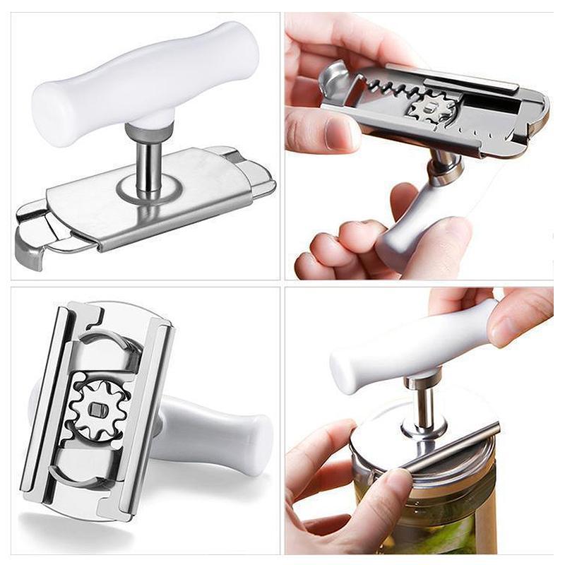 😍Taille réglable en acier inoxydable Ouvre-bouteille