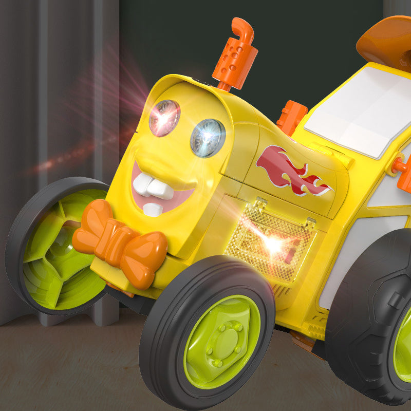 Voiture folle qui saute