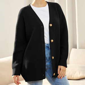 Pull Uni Col V En Maille