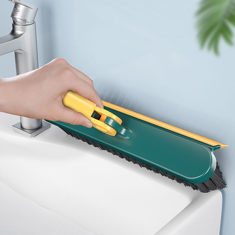 Brosse de nettoyage 2 en 1 pour espace de toilette