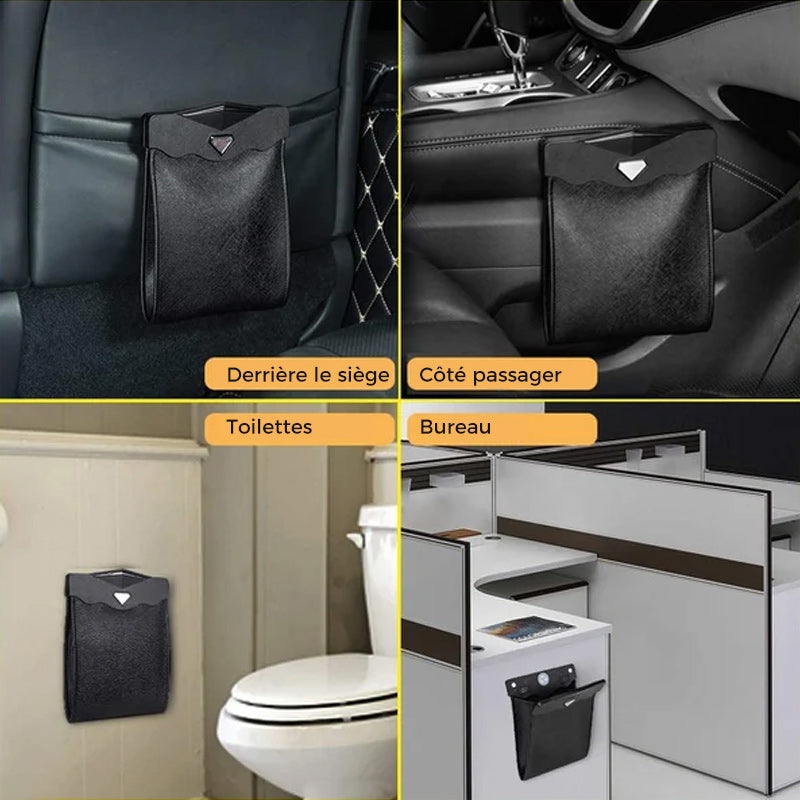 Sac poubelle de voiture suspendu