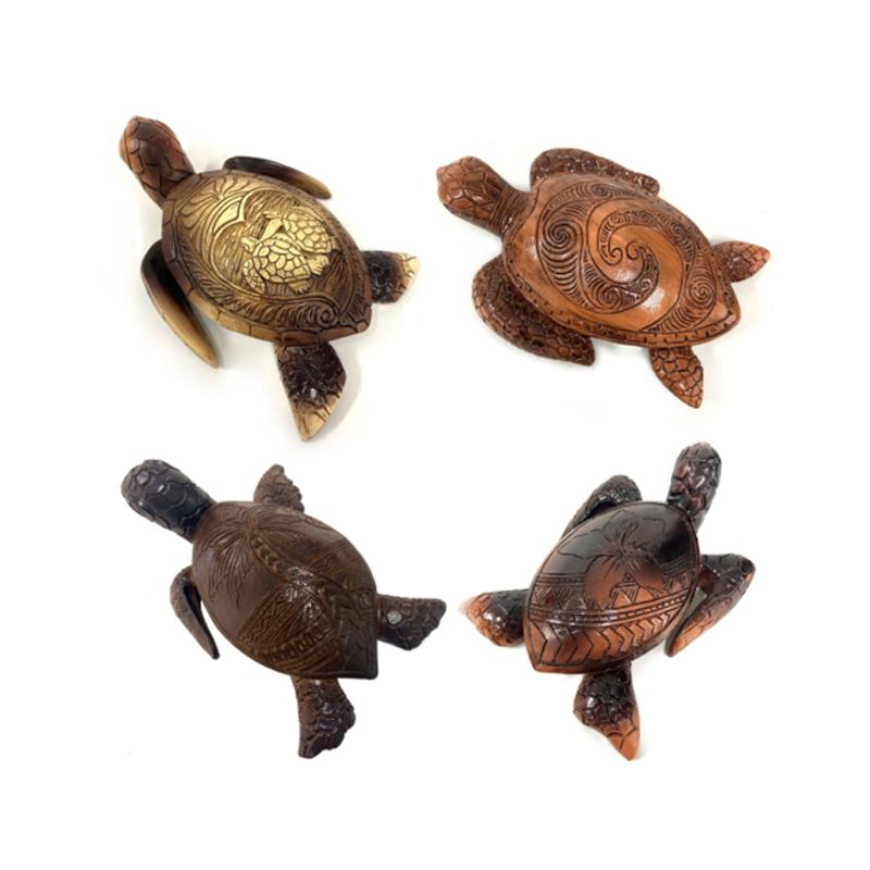 Sculpture sur bois tortue hawaïenne