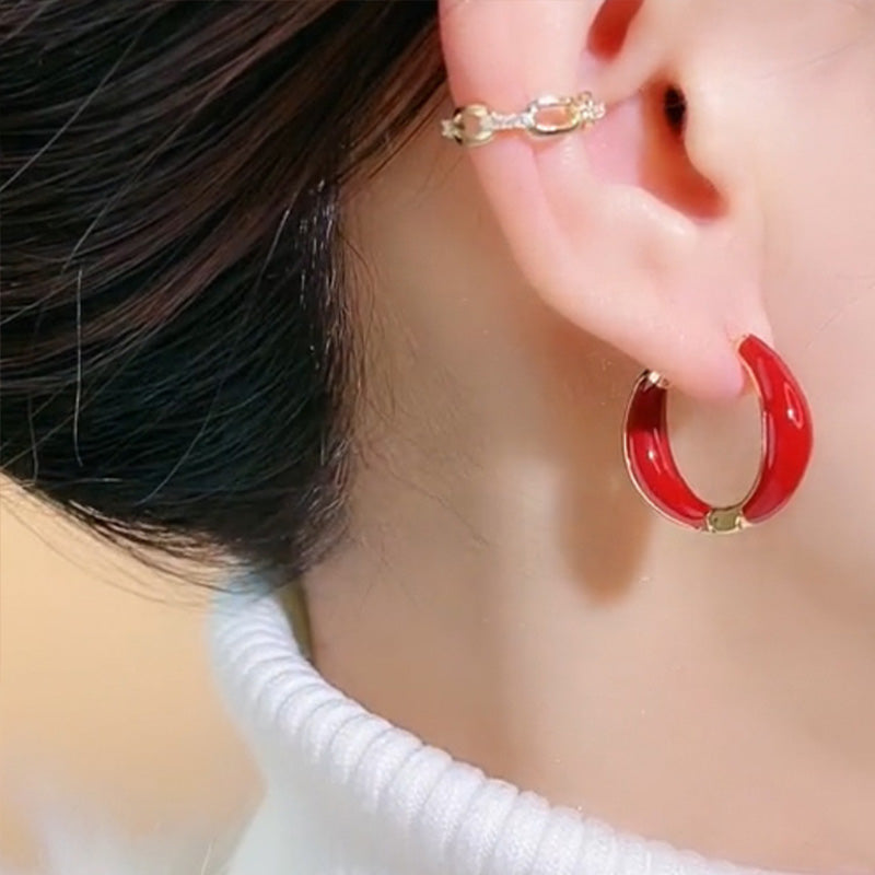 Boucles d'oreilles élégantes et à la mode