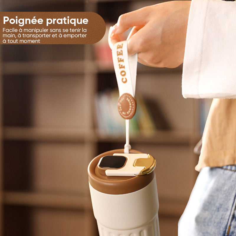 Thermos à café avec affichage de la température