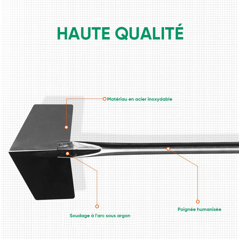 Grattoir mural en acier inoxydable(4pcs)
