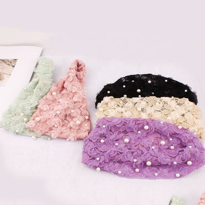 Bandeau élastique Bandana Tricoté En Perles Pour Femmes