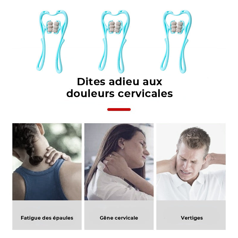 Masseur de cou à 6 roues