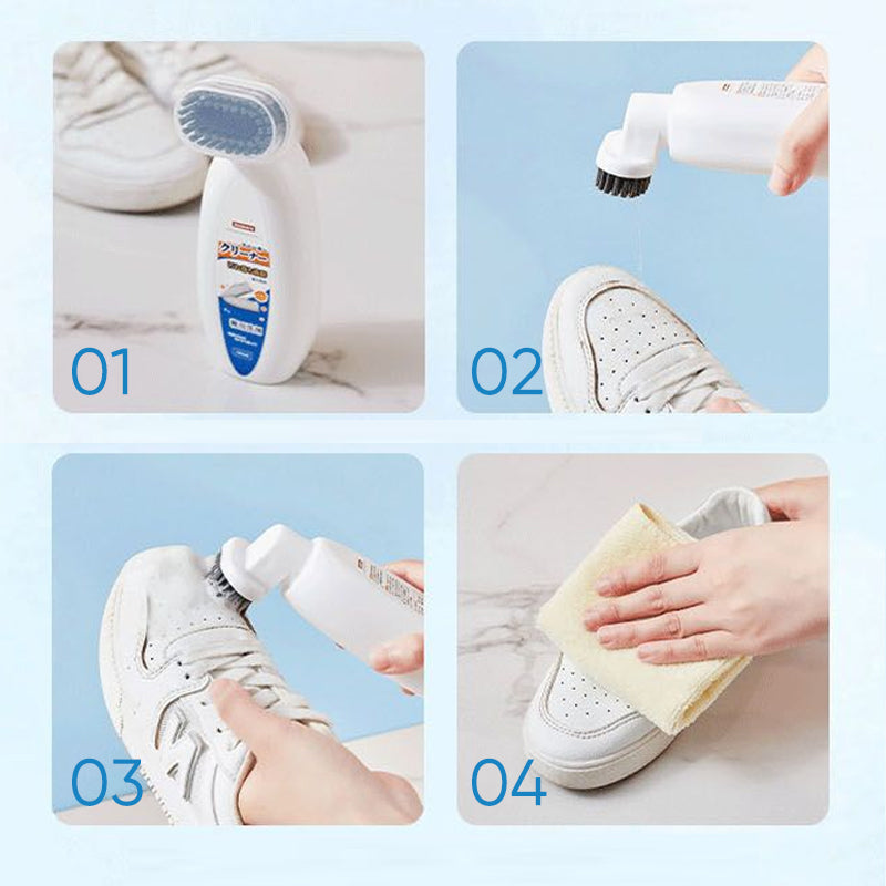 Nettoyant et éclaircissant pour chaussures blanches