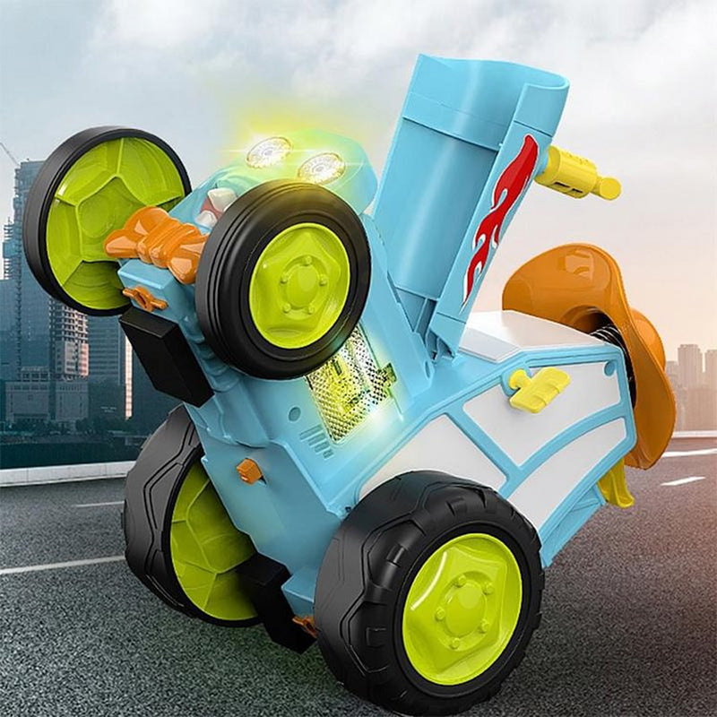 Voiture folle qui saute