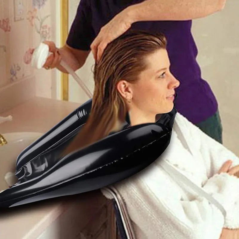 Coussin de shampoing portable en PVC gonflable