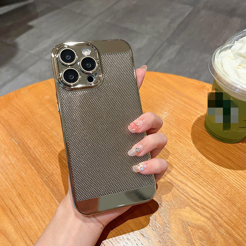 Etui de téléphone à dissipation de chaleur par galvanoplastie