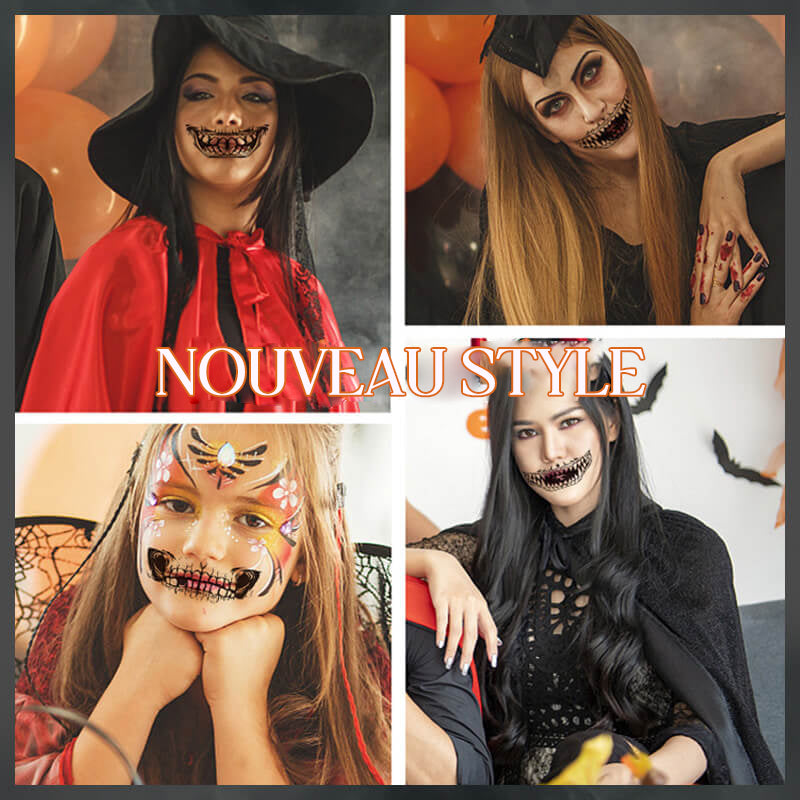 🎃Halloween tatouage temporaire maquillage farce🎃