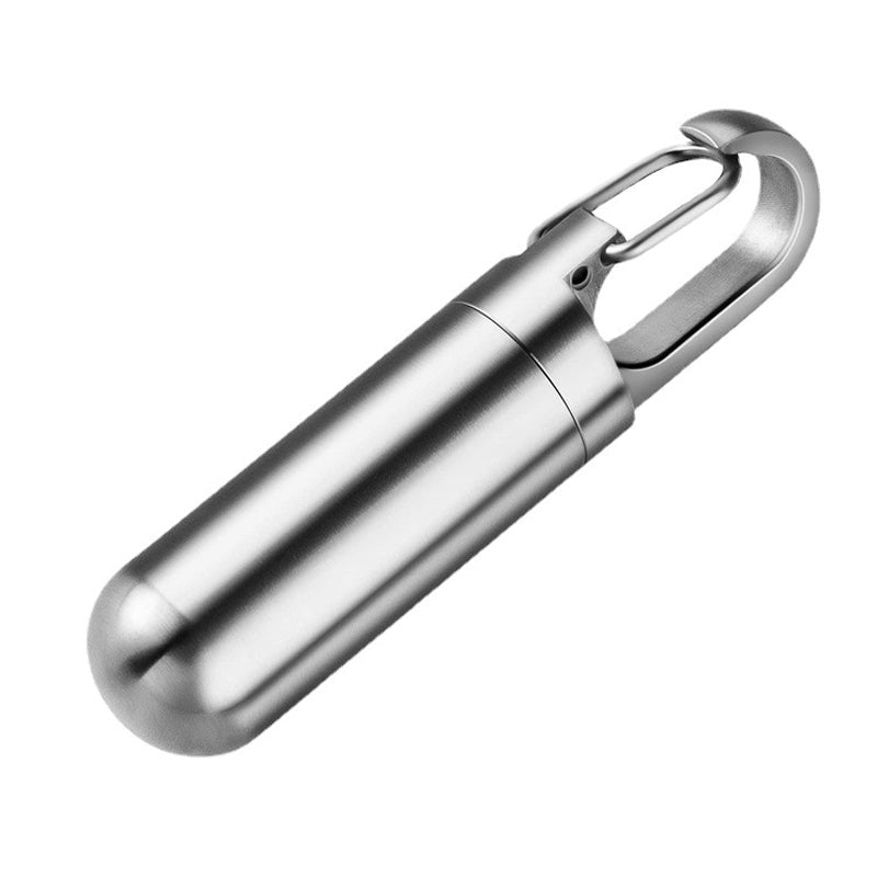 Boîte à pilules en acier inoxydable